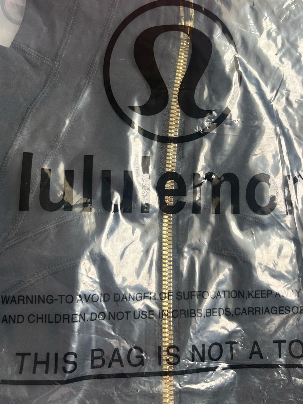 lululemon athletica Black Define Crop Jacket with Gold Zipper